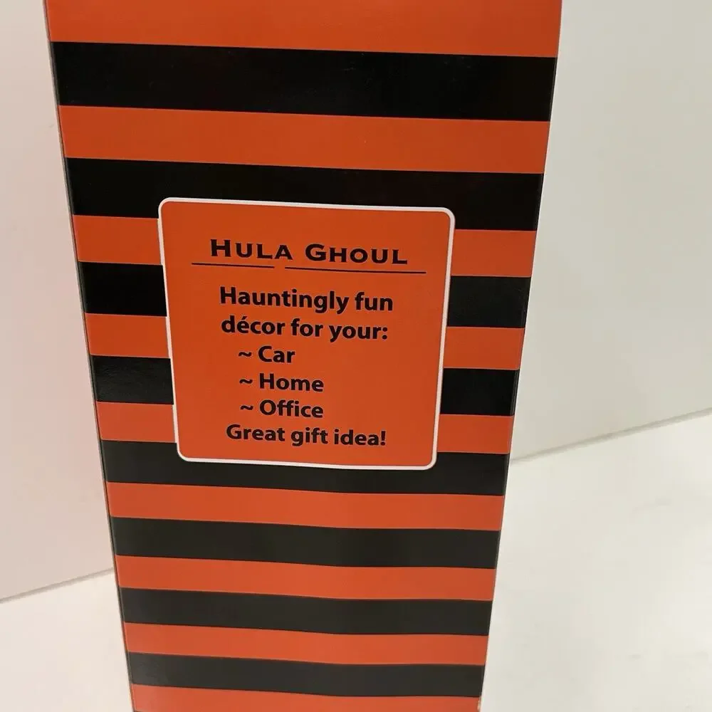 Department 56 Glitterville Halloween Hula Ghoul Bobblehead Home/Car Decorations